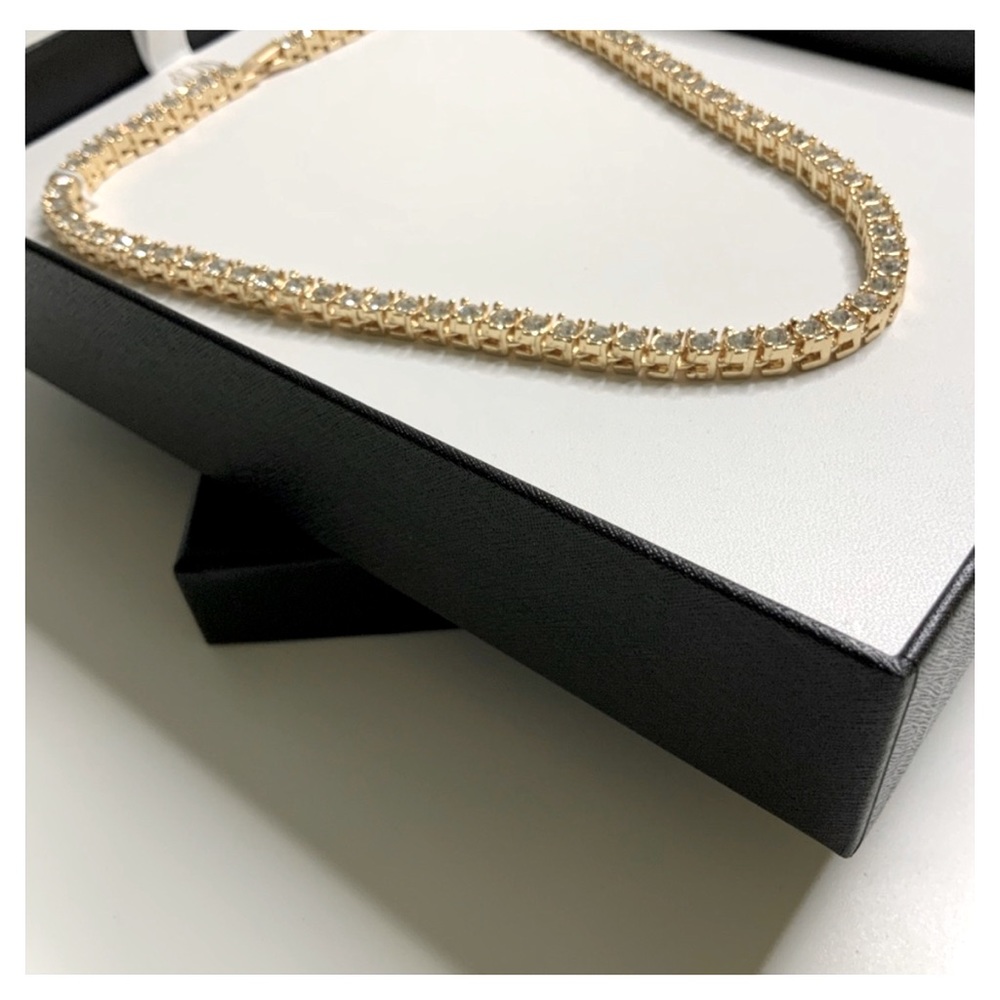 House of Harlow Diamond Tennis Necklace Choker